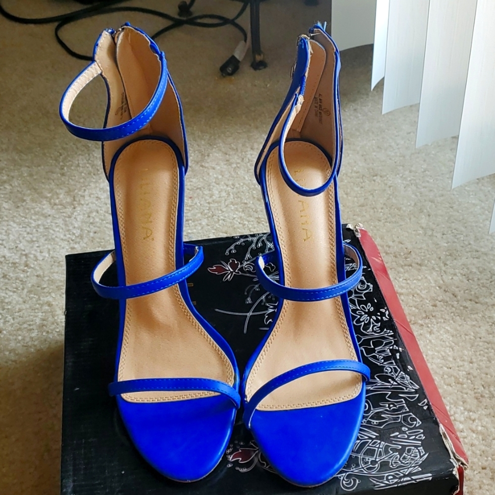 Royal Blue Strappy Heel